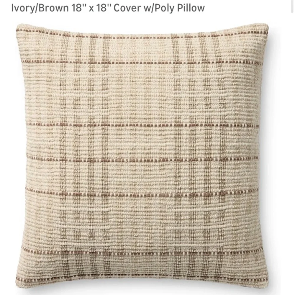 Loloi Chris loves Julia Coll Decorative Throw Pillow - 18”x18” Polly insert